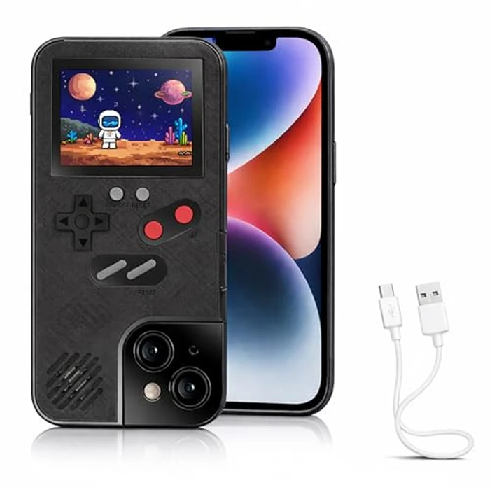 Chu9 Game Phone Case, 168 Built-in Small Video Games, Black, Compatible with iPhone 14 by Chu9 - Used - Like New condition - US$11.64