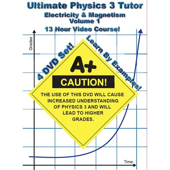 Ultimate Physics 3 Tutor - Electricity and Magnetism Series - Volume 1 - 4 DVD Set! - 13 Hour Course! by Jason Gibson / MathTutorDVD.com - Image 1
