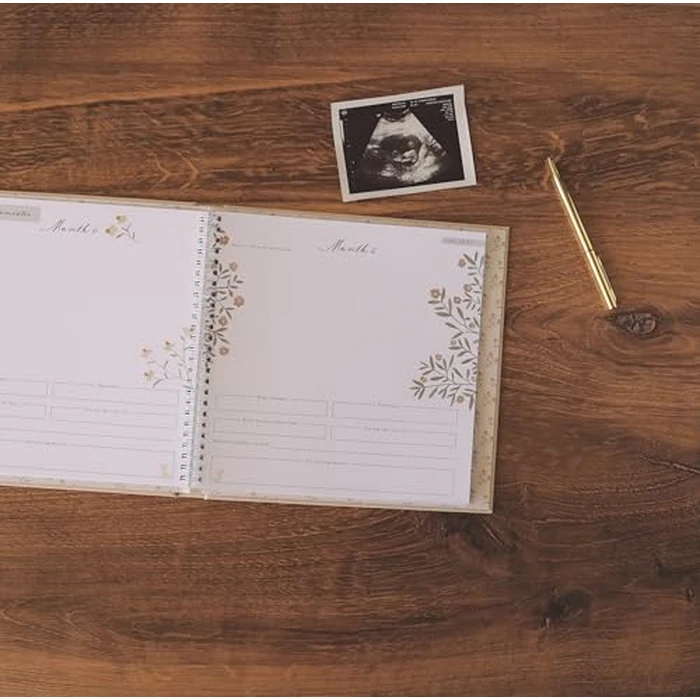 Lucy Darling Pregnancy Journal & Memory Book Desert Sand, Mom & Baby Diary, Pregnancy Must Haves for Expecting First Time & Experienced Moms, Maternity Milestone Gifts, Premium Baby Book Keepsake by Lucy Darling - Image 2