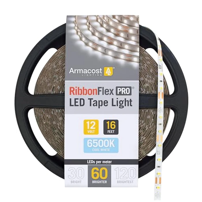 Armacost Lighting RibbonFlex Pro LED Tape Light, Daylight (6500K), 60LEDs/M, 16.4' (5M) 12V, 182231 by Armacost Lighting - Image 1