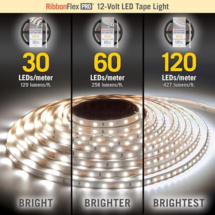 Armacost Lighting RibbonFlex Pro LED Tape Light, Daylight (6500K), 60LEDs/M, 16.4' (5M) 12V, 182231 by Armacost Lighting - Image 7