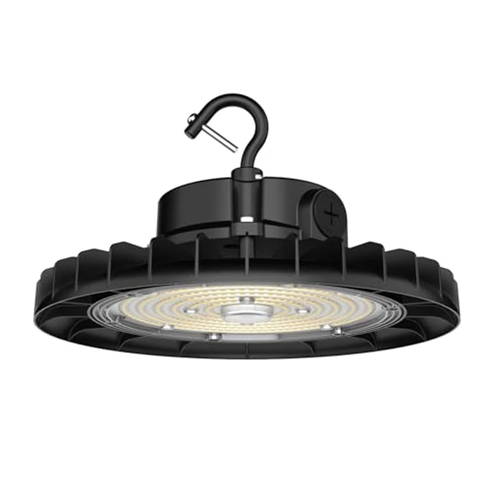 Hylele UFO LED High Bay Light 150W,21000LM High Bay LED Shop Lights,3-in-1 Adjustable Wattage 150W/120W/90W,IP65 5000K,Plug & Hook,0-10V Dimmable for Warehouse Garage Workshop by Hylele - Used - Very Good condition - CA$53.99