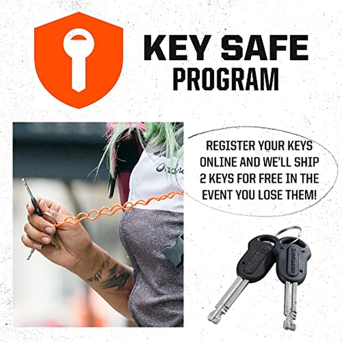 Kryptonite Kryptolok Mini-7 Bike U-Lock, Heavy Duty Anti-Theft Bicycle U Lock, 12.7mm Shackle with Mounting Bracket and Keys, High Security Lock for Bicycles Scooters by Kryptonite - Image 7