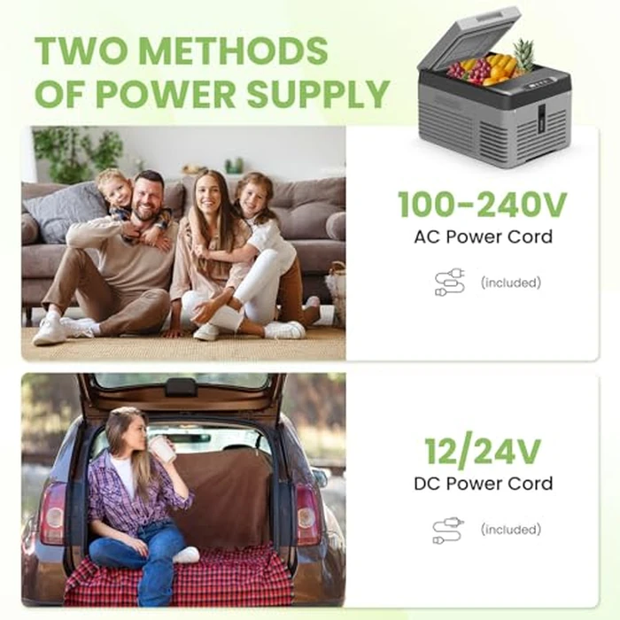 Alpicool Car Refrigerator 12 Volt Portable Car Fridge 10 Quart（9 L Electric Cooler with AC/DC，Car Refrigerator Freezer for Truck Van RV Camper SUV, Camping Boat Travel，-4~68 degreesF by Alpicool - Image 5