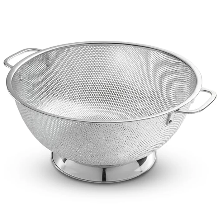 Bellemain Colander for Kitchen - 5 Qt Stainless Steel Strainer with Handle - 18/8 Pasta Strainer Bowl for Pasta, Spaghetti, Vegetables, Fruit, and Pot Draining - Stainless Steel Colander by Bellemain - Image 1