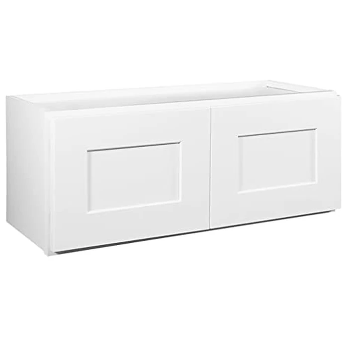 Design House Brookings Shaker Bridge Wall Kitchen Cabinet W3012, 30 W x 12 D x 12 H, Painted White, Solid Wood, Ready to Assemble, 561621 by Design House - Used - Very Good condition