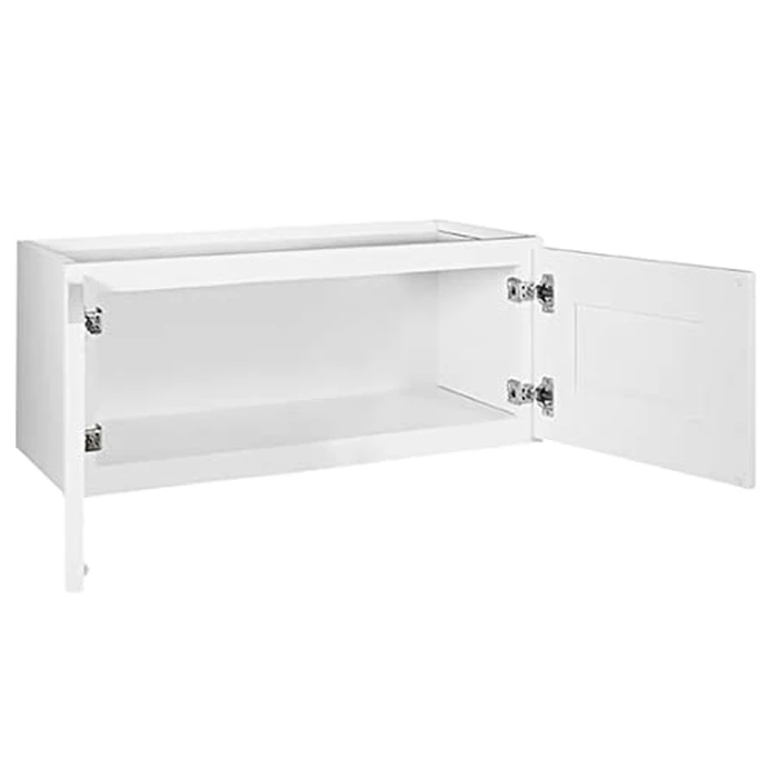 Design House Brookings Shaker Bridge Wall Kitchen Cabinet W3012, 30 W x 12 D x 12 H, Painted White, Solid Wood, Ready to Assemble, 561621 by Design House - Image 3