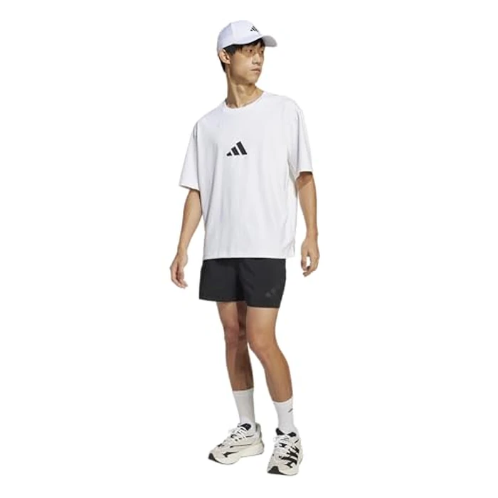 adidas Men's Z.N.E Sportswear T-Shirt, White, Medium/Tall by adidas - Image 3