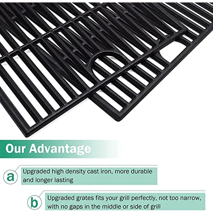 Criditpid 17 Inch Cooking Grates Replacement for Home Depot Nexgrill 720-0830H, 720-0830D, 720-0783E, 720-0783C, Cast Iron Barbecue Cooking Grids for Kenmore, Uniflame Gas Grils. by Criditpid - Image 4