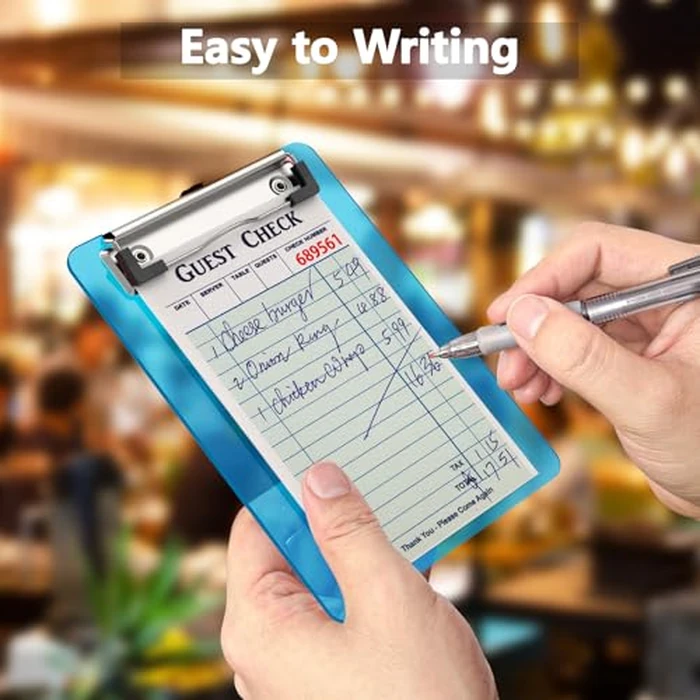 Juvealoe Mini Clipboard 30 Pack, 5 x 7 Plastic Small Blue Clip Boards with Low Profile Clip, Memo Size for Classroom, Teacher, Students, School & Office Supplies by Juvealoe - Image 6