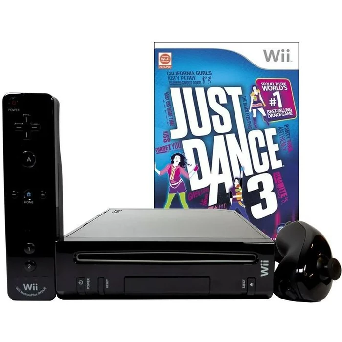 Nintendo Wii Console with Just Dance 3 Bundle - Black by Nintendo - Refurbished - Excellent condition