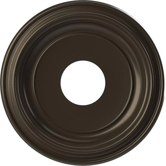 Ekena Millwork 13"OD x 3 1/2"ID x 1 1/4"P Traditional Thermoformed PVC Ceiling Medallion (Fits Canopies up to 7 1/2"), Metallic Dark Bronze by Ekena Millwork - Used - Very Good condition - CA$21.98