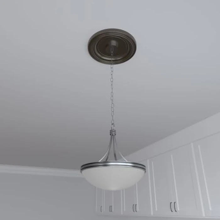 Ekena Millwork 13"OD x 3 1/2"ID x 1 1/4"P Traditional Thermoformed PVC Ceiling Medallion (Fits Canopies up to 7 1/2"), Metallic Dark Bronze by Ekena Millwork - Image 8