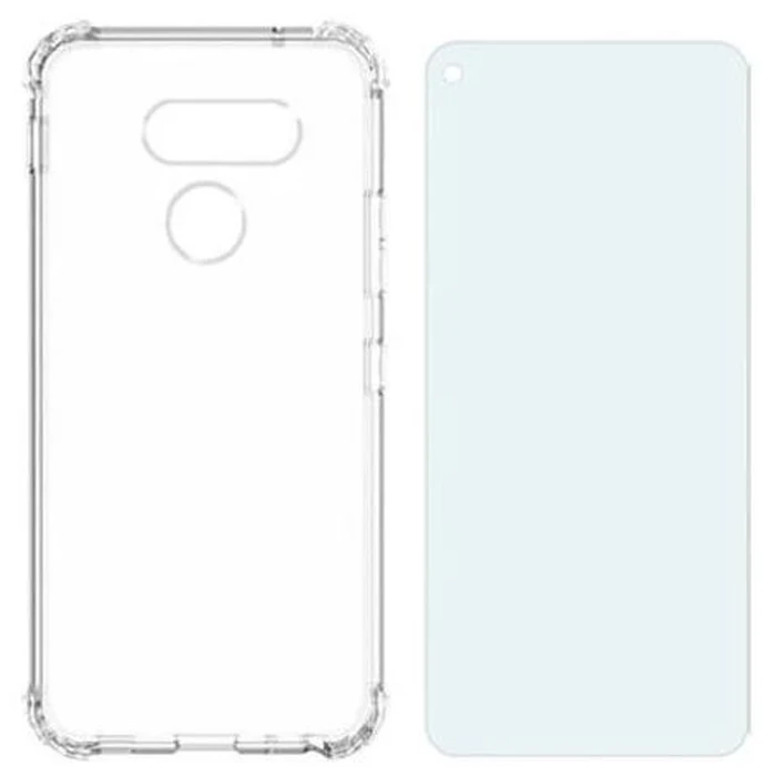 Verizon Clear Phone Case and Blue Light Screen Protector for LG Q70 - Clear by Verizon - Image 1