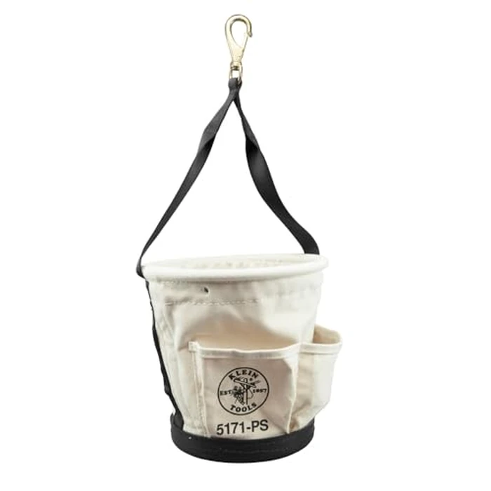 Klein Tools 5171PS Heavy-Duty Tapered Wall Bucket 4 Pockets by KLEIN TOOLS - Image 2