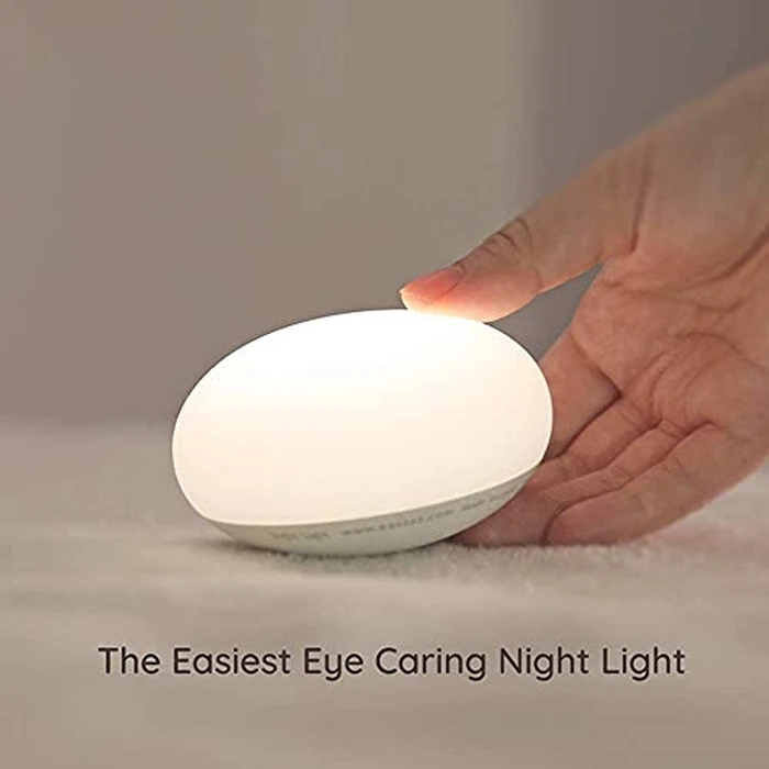 EASZZZ Baby Night Light, Nursery Night Lamp for Breastfeeding, Soft BPA Free Silicone Touch Night Lamp, Eye Caring, Easy Flip Design, Stepless Dimming, 1-Pack by EASZZZ - Image 2