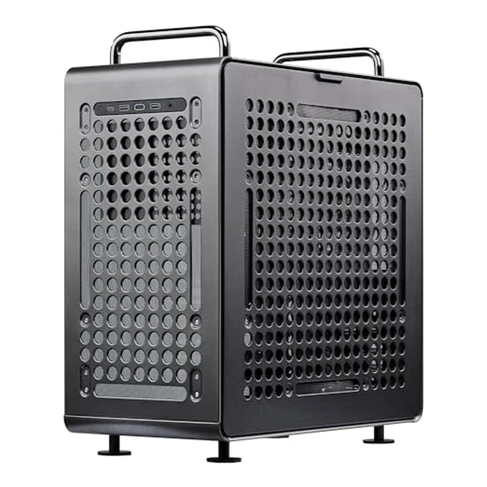 Cooler Master QUBE 540 ATX Mid-Tower PC Case - Highly Customizable Modular Computer Chassis with Movable I/O Panel, Multi-Position PSU Mount, Tempered Glass Panel & Portable Handles - Stardust Iron by Cooler Master - Image 9
