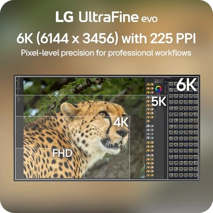 LG 32U990A-S 32-Inch Ultrafine 6K (6144 x 3456) Nano IPS Black Thunderbolt 5 Professional Monitor, 60Hz, DisplayHDR 600, Speakers, HDMI 2.1, DisplayPort 2.1, USB-C, Tilt/Height/Pivot Stand, Silver by LG - Image 2