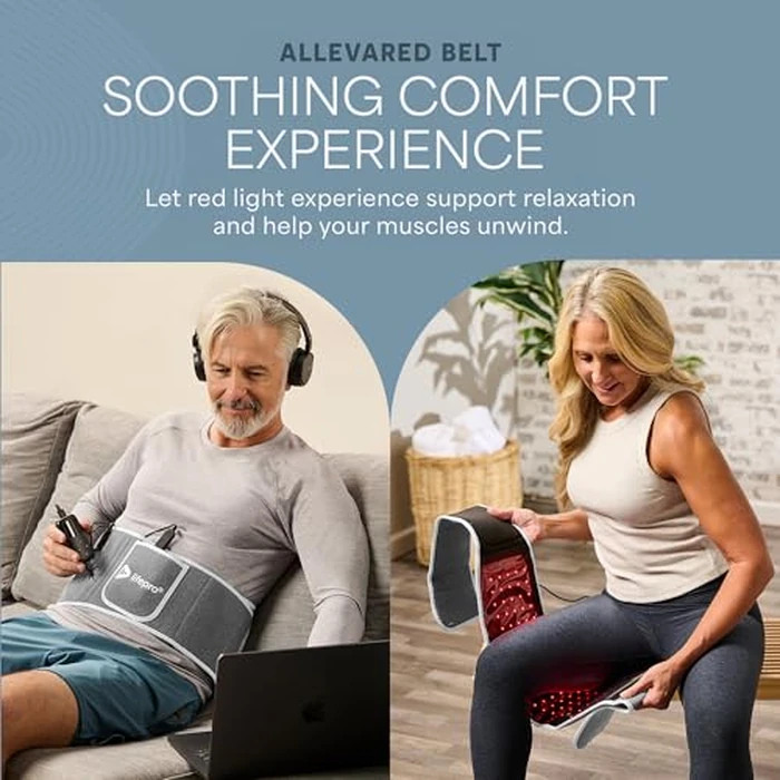 Lifepro Red Light Therapy Belt - Infrared Red Light Therapy for Body, Back and Shoulder - 660nm & 850nm Near Infrared Heating Pad - Adjustable & Portable for Wellness & Relaxation by LifePro - Image 2