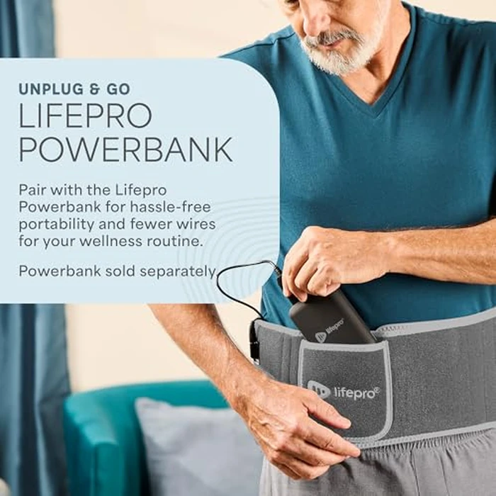 Lifepro Red Light Therapy Belt - Infrared Red Light Therapy for Body, Back and Shoulder - 660nm & 850nm Near Infrared Heating Pad - Adjustable & Portable for Wellness & Relaxation by LifePro - Image 8