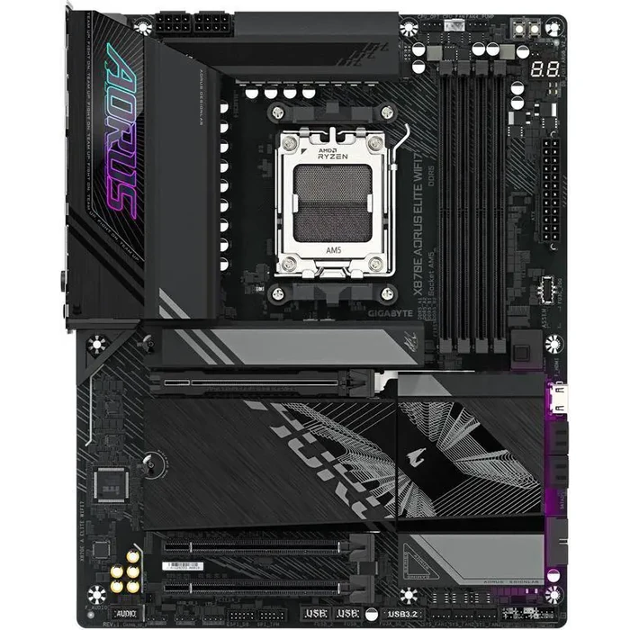 GIGABYTE X870E AORUS ELITE WIFI7 AM5 LGA 1718, ATX, DDR5, 4x M.2, PCIe 5.0, USB4, Wi-Fi 7, 2.5GbE LAN, EZ-Latch, 5-Year Warranty by GIGABYTE - Image 3
