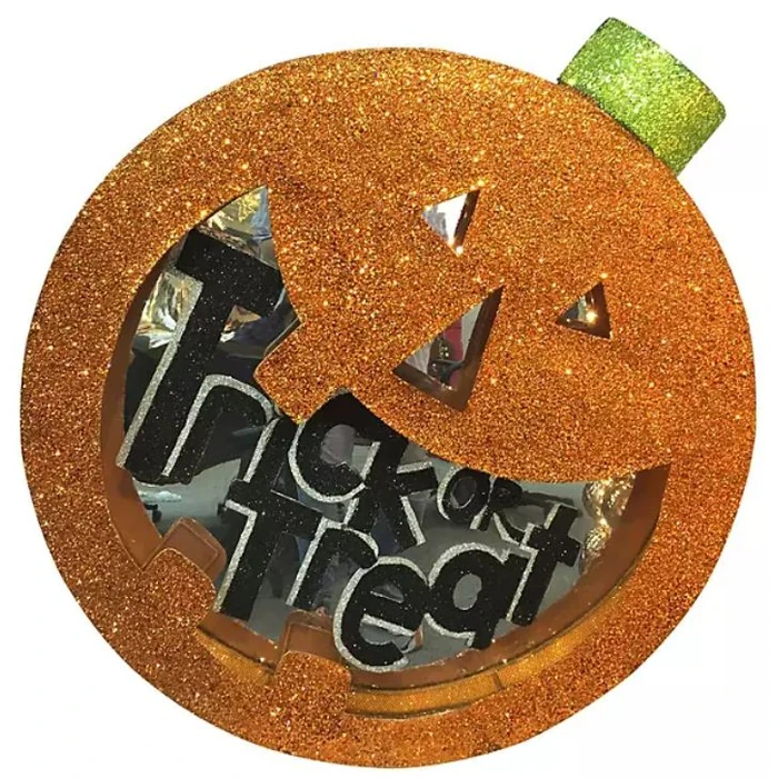 Member's Mark Pre-Lit Jack-O-Lantern Glitter Decor - Orange by Member's Mark - Refurbished - Brand New condition