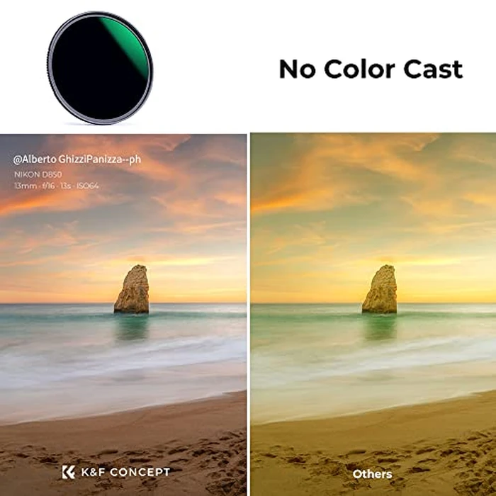 K&F CONCEPT 72mm ND1000 Filter - Fixed 10 Stop ND Filter, HD Optical Glass, 28 Layer Nano Coating, for Long Exposure Shot (Nano-X Series) by K&F CONCEPT - Image 4