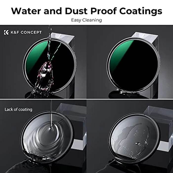 K&F CONCEPT 72mm ND1000 Filter - Fixed 10 Stop ND Filter, HD Optical Glass, 28 Layer Nano Coating, for Long Exposure Shot (Nano-X Series) by K&F CONCEPT - Image 6