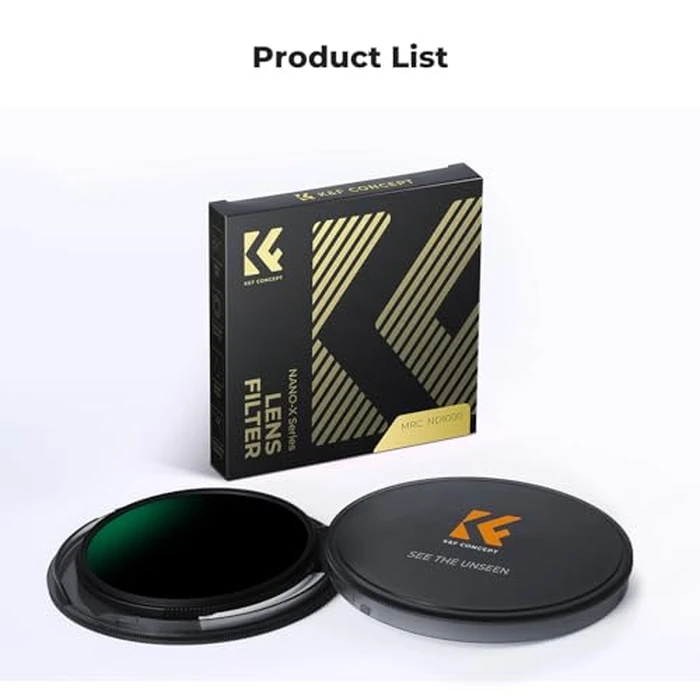 K&F CONCEPT 72mm ND1000 Filter - Fixed 10 Stop ND Filter, HD Optical Glass, 28 Layer Nano Coating, for Long Exposure Shot (Nano-X Series) by K&F CONCEPT - Image 8