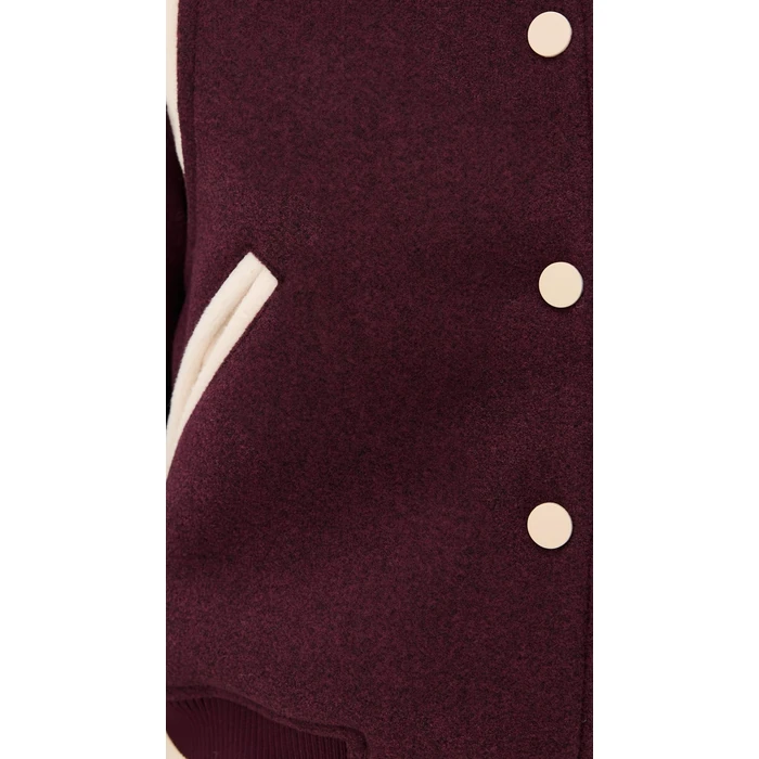 [BLANKNYC] Women's Smart Move Bomber Jacket, Burgundy Multi, S by [BLANKNYC] - Image 6