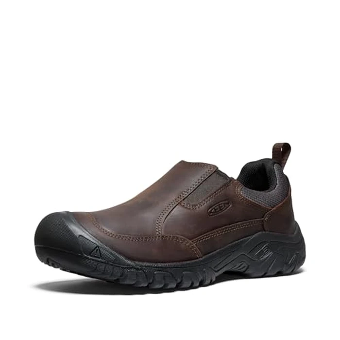 KEEN Men's Targhee 3 Slip On Comfortable Casual Leather Mules, Dark Earth/Mulch, 16 CA by KEEN - Image 1