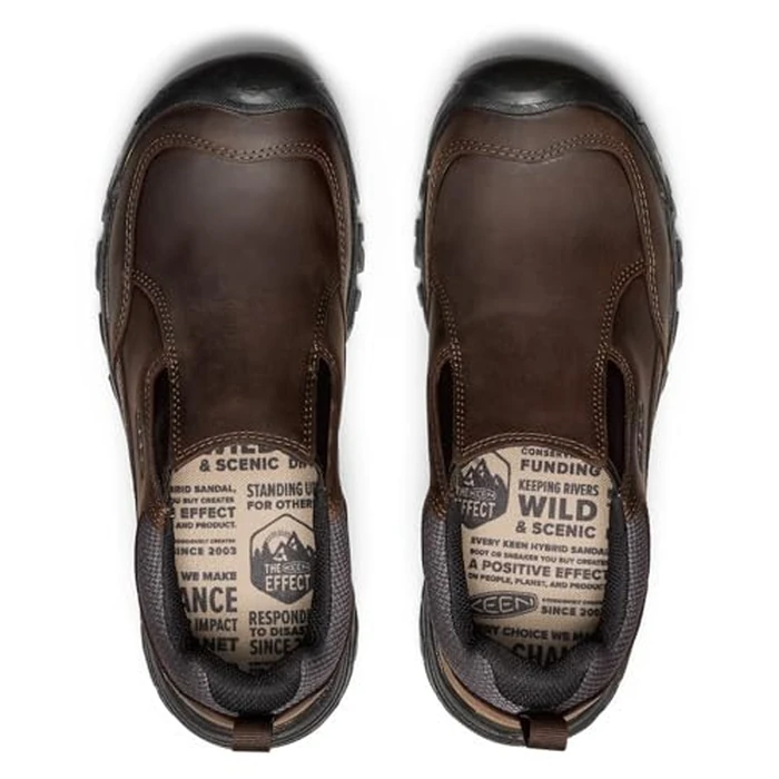 KEEN Men's Targhee 3 Slip On Comfortable Casual Leather Mules, Dark Earth/Mulch, 16 CA by KEEN - Image 5