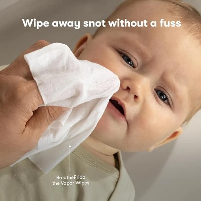 Frida Baby Breathe Easy Kit Sick Day Baby Essentials - 3pc Set Includes Vapor Wipes, Vapor Rub + Organic Vapor Drops to Help Baby Breathe Easy, Natural Baby Congestion Relief by Frida Baby - Image 4