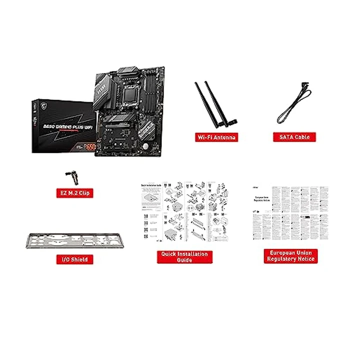 MSI B650 Gaming Plus WiFi Gaming Motherboard (AMD Ryzen 9000/8000/7000 Series Processors, AM5, DDR5, PCIe 4.0, M.2, SATA 6Gb/s, USB 3.2 Gen 2, HDMI/DP, Wi-Fi 6E, Bluetooth 5.3, 2.5Gbps LAN, ATX) by msi - Image 4