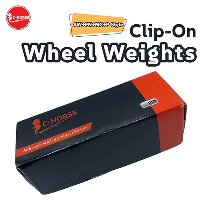 C-HORSE 400Psc Clip On Wheel Weights Assortment - 4 Styles (AW, FN, MC, P) - Hammer Type Rim Balancers - 0.25oz, 0.5oz, 0.75oz, 1.0oz, 100Pcs for Each Style, Fits Steel & Aluminum Wheels by C-HORSE - Image 6