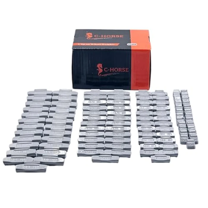 C-HORSE 400Psc Clip On Wheel Weights Assortment - 4 Styles (AW, FN, MC, P) - Hammer Type Rim Balancers - 0.25oz, 0.5oz, 0.75oz, 1.0oz, 100Pcs for Each Style, Fits Steel & Aluminum Wheels by C-HORSE - Image 9