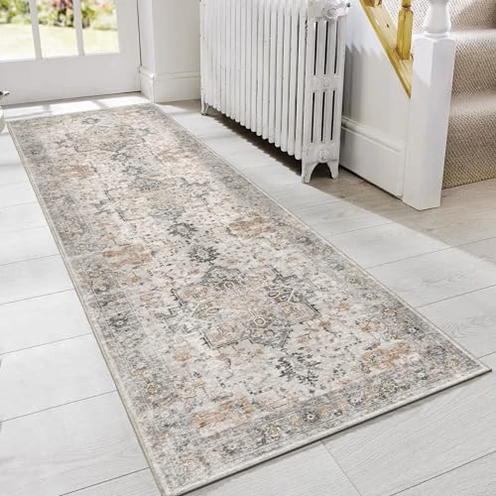 GENIMO Area Runner Rugs 2x6 for Living Room, Non-Slip Machine Washable Rug for Hallway Kitchen, Low Pile Print Rug for Bedroom Dining Room Home Office by GENIMO - Image 1