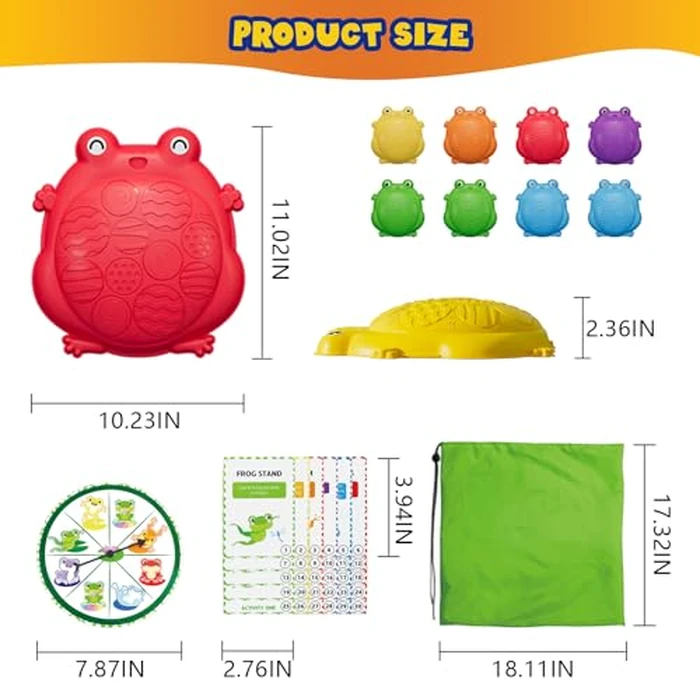 HYES Stepping Stones for Kids, 8PCS Non-Slip Balance Steps Stones for Toddler 1-3, Obstacle Courses Sensory Toys, Coordination Game for Boys Girls Indoor Outdoor Play Ages 3-5 by HYES - Image 7