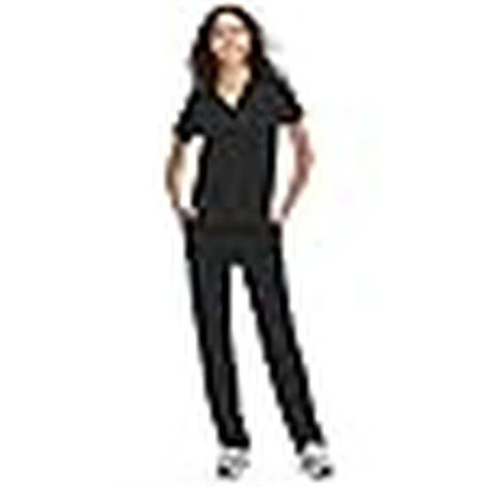 COZYFIT Scrubs for Women Set Medical Uniform - V-Neck Top & Straight Leg Pants with 9 Pockets, Unisex Workwear COZY SCRUBS, Black, S by COZYFIT - Image 3