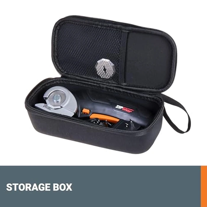 Worx Zipsnip Cordless Electric Scissors, Rechargeable Cardboard Box Cutter, 4V Powerful Fabric Scissors with 2 Safety Blades & Storage Bag WX082L.2 by WORX - Image 2
