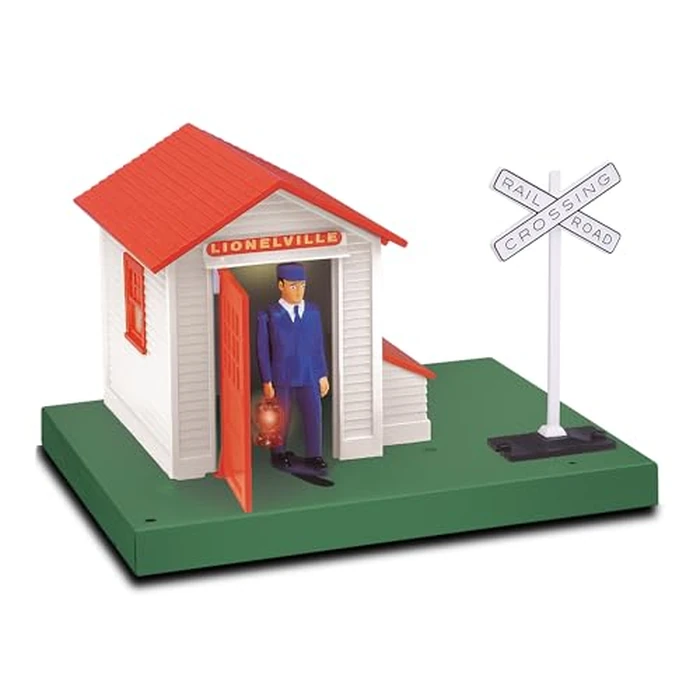 Lionel Lionelville Classic Automatic Plug-Expand-Play Gateman O Gauge Model Train Accessory by Lionel - Used - Like New condition