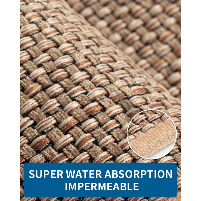 Kitchen Rugs Non Slip Washable, Absorbent Kitchen Mats for Floor, Braided Kitchen Runner Rug with Rubber Backing, Durable Dirt-Resistant Kitchen Carpet for Front of Sink (Beige,20"x47") by MontVoo - Image 6