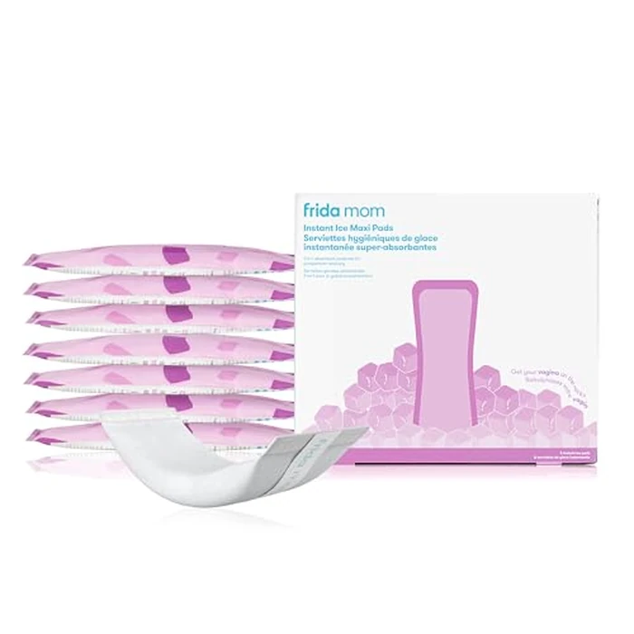 Frida Mom 2-in-1 Postpartum Pads, Absorbent Perineal Ice Maxi Pads, Instant Cold Therapy Packs and Maternity Pad in One, 8ct by Frida Mom - Image 1