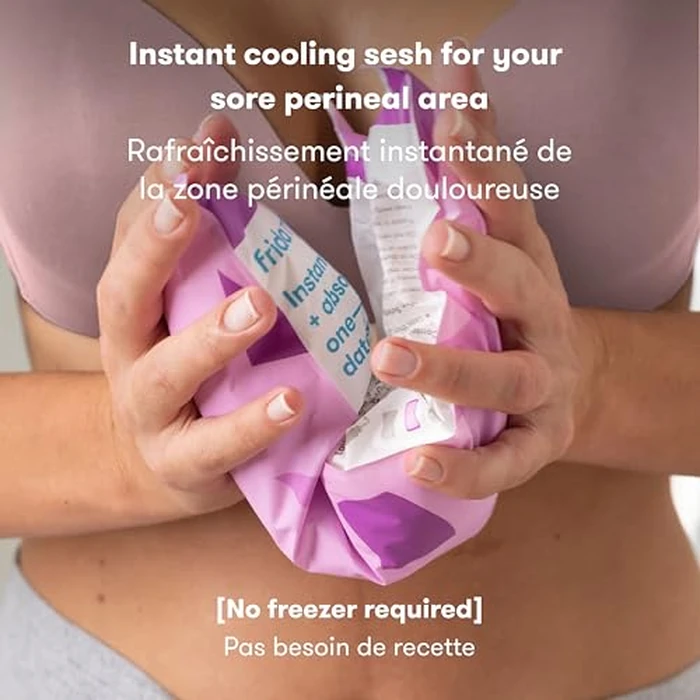 Frida Mom 2-in-1 Postpartum Pads, Absorbent Perineal Ice Maxi Pads, Instant Cold Therapy Packs and Maternity Pad in One, 8ct by Frida Mom - Image 4