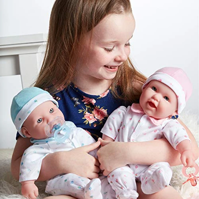 JC Toys, La Baby 16-inch Blue Washable Soft Body Boy Baby Doll with Accessories - For Children 12 Months and older, Designed by Berenguer by JC Toys - Image 2