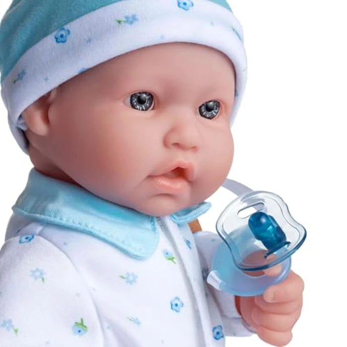 JC Toys, La Baby 16-inch Blue Washable Soft Body Boy Baby Doll with Accessories - For Children 12 Months and older, Designed by Berenguer by JC Toys - Image 3