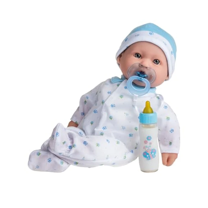 JC Toys, La Baby 16-inch Blue Washable Soft Body Boy Baby Doll with Accessories - For Children 12 Months and older, Designed by Berenguer by JC Toys - Image 5