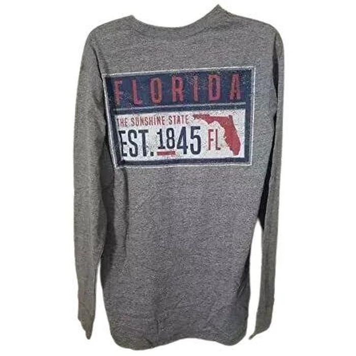 State Seal Men's Som Long Sleeve Tee XL - Grey Heather by State Seal - Image 2