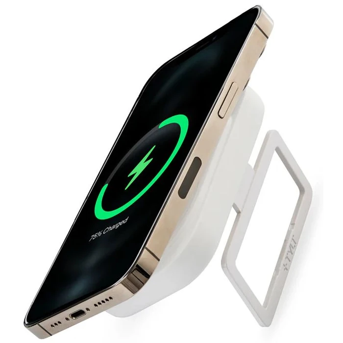 Tylt Magnetic Wireless Power Bank Stand 2.5K - White by Tylt - Image 2