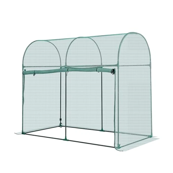 VEVOR Crop Cage, 5.9 x 2.98 x 4.9 ft Plant Protection Tent with Zippered Door, Wind-Resistant Tall Crop Cage, Easy to Install, Outdoor Raised Bed Cover with Frame, Plant Netting for Garden Patio Lawn by VEVOR - Image 3